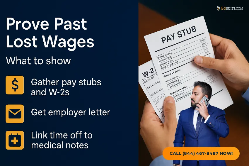 Lost Earning Capacity vs. Lost Wages: Legal Basis | GoSuits Infographic