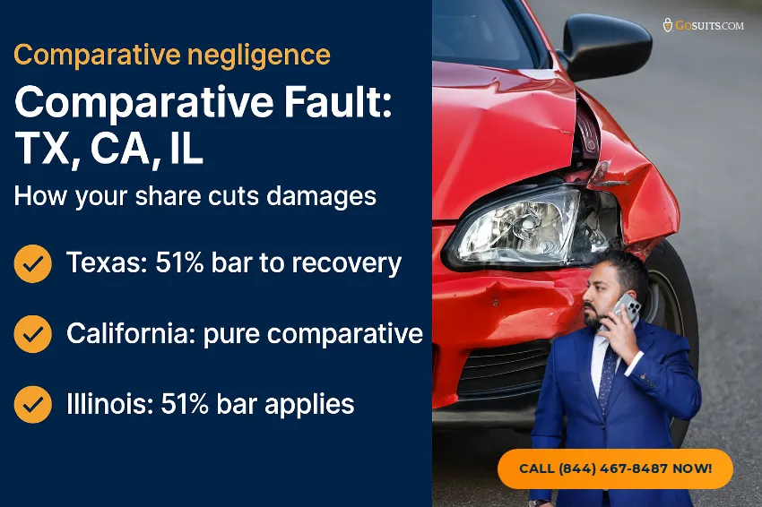 Proximate Cause vs. Cause-in-Fact in Car Accidents | GoSuits Infographic