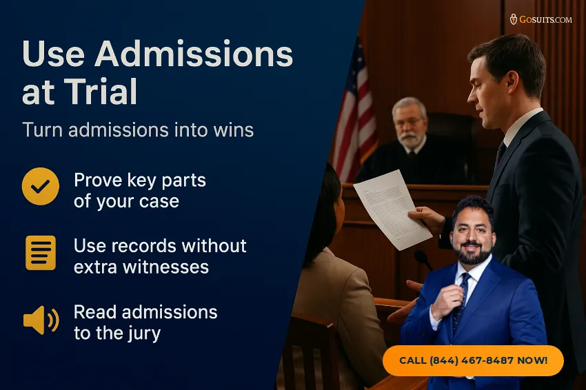 Requests for Admission in Injury Cases | GoSuits Infographic