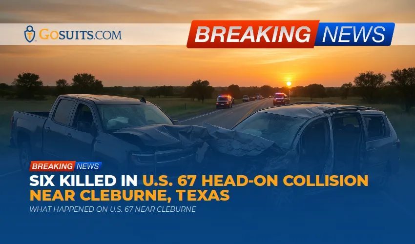 Six Killed in U.S. 67 Head-On Collision Near Cleburne, Texas