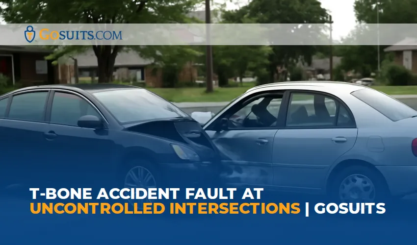 T-Bone Accident Fault at Uncontrolled Intersections | GoSuits