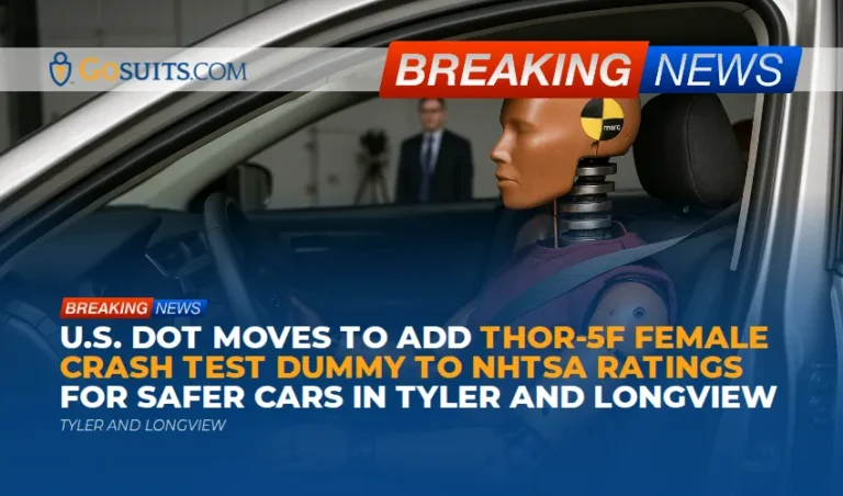 U.S. DOT Moves to Add THOR-5F Female Crash Test Dummy to NHTSA Ratings for Safer Cars in Tyler and Longview