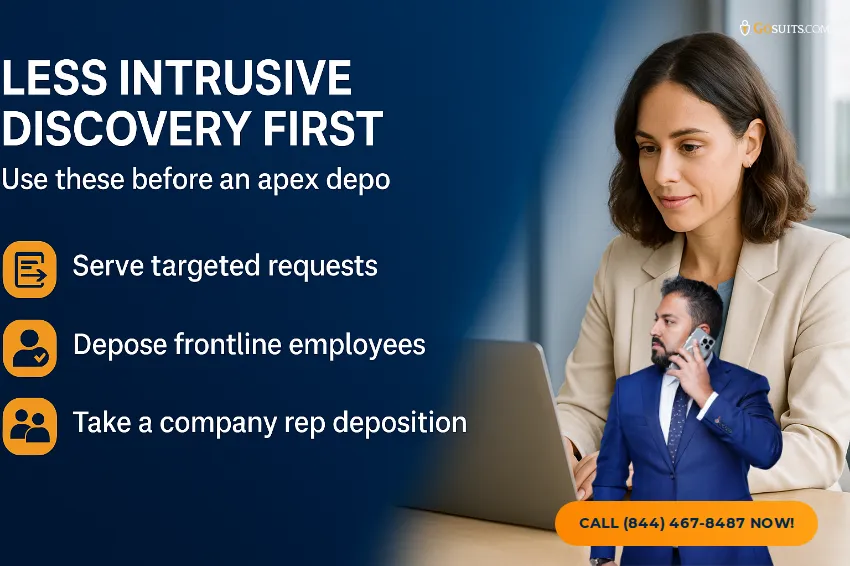 What Is the Apex Doctrine? | GoSuits Injury Lawyers Infographic