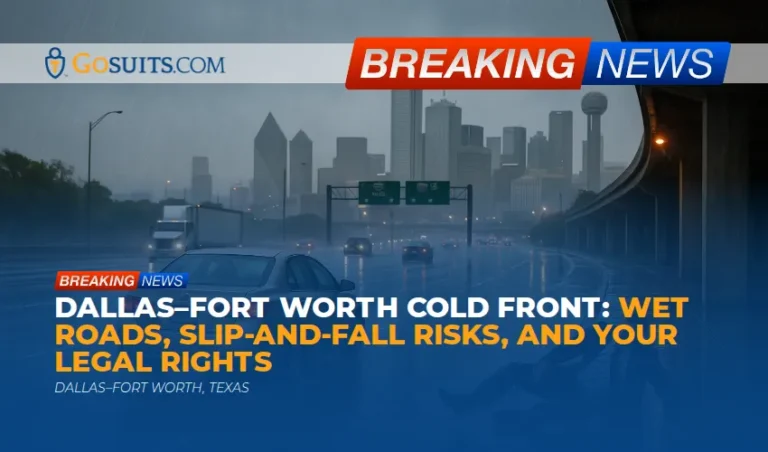 Dallas–Fort Worth Cold Front: Wet Roads, Slip-and-Fall Risks, and Your Legal Rights