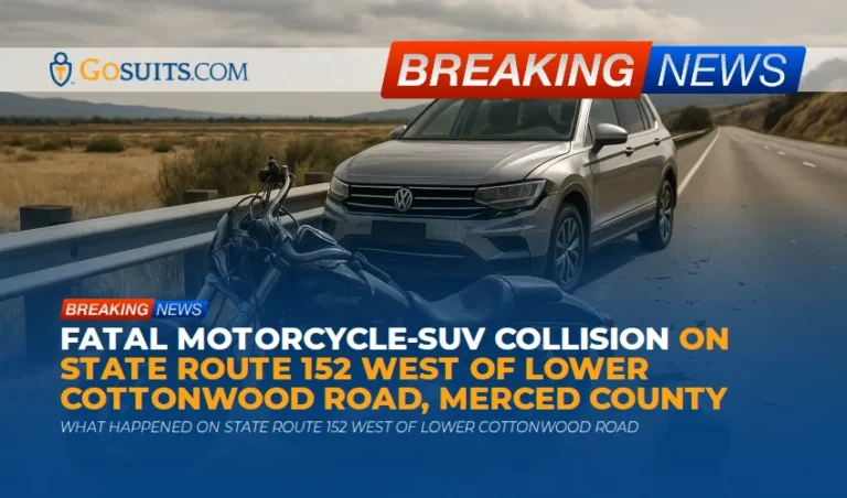 Fatal Motorcycle-SUV Collision on State Route 152 West of Lower Cottonwood Road, Merced County