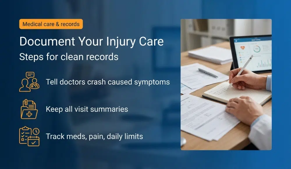 Document Your Injury Care - steps for clean records