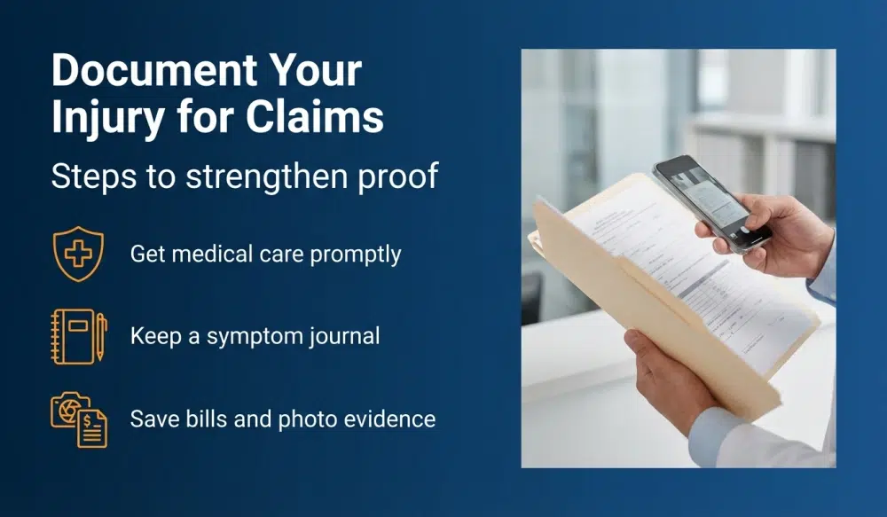 Document Your Injury for Claims - Steps to strengthen proof
