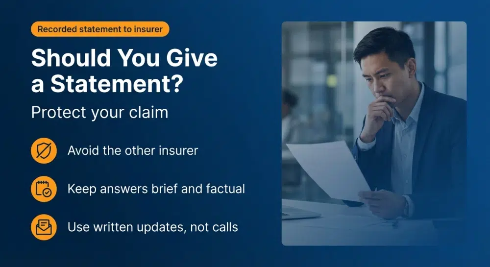 Infographic: Should You Give a Statement? — Protect your claim