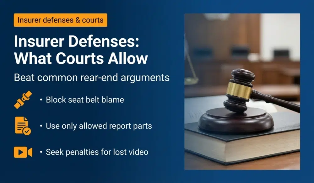Insurer Defenses: What Courts Allow infographic