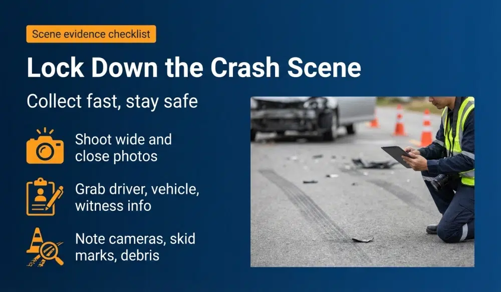 Lock Down the Crash Scene — Collect fast, stay safe