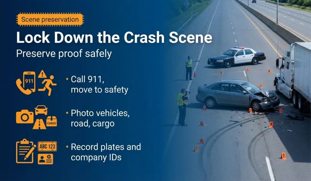Lock Down the Crash Scene - Preserve proof safely