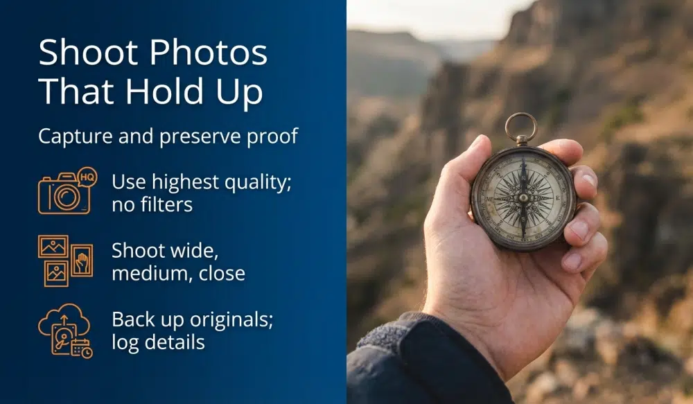 Shoot Photos That Hold Up - Capture and preserve proof