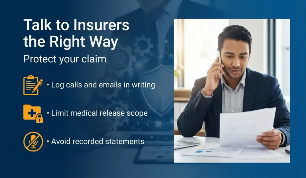 Talk to Insurers the Right Way - protect your claim
