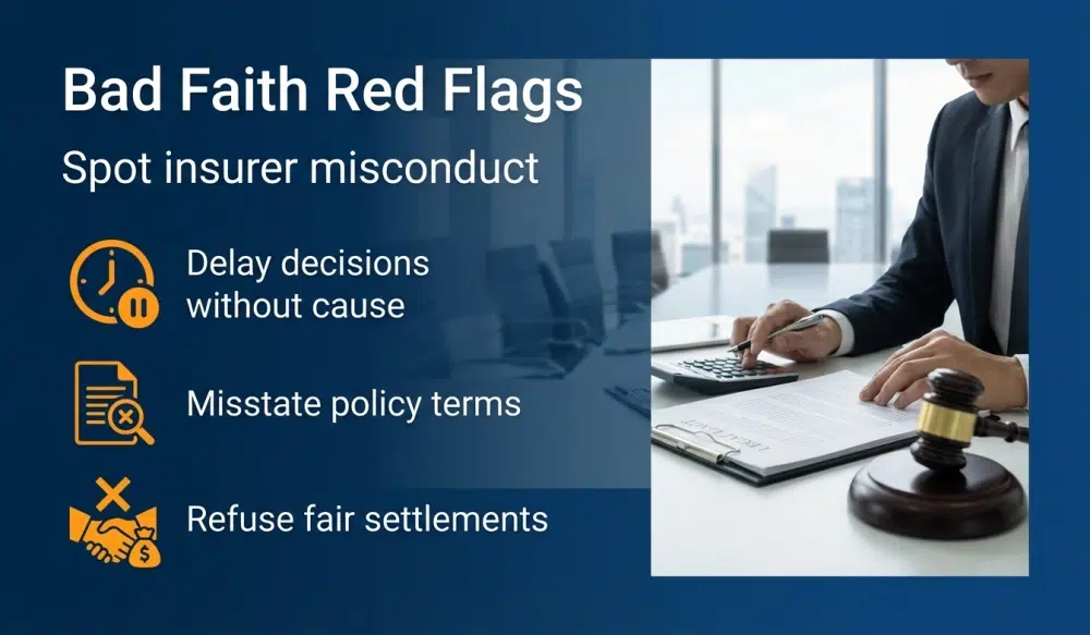 Bad Faith Red Flags — Spot insurer misconduct