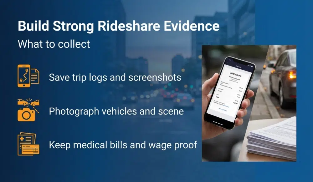 Build Strong Rideshare Evidence infographic