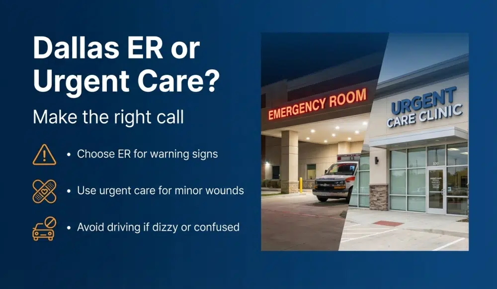 Infographic: Dallas ER or Urgent Care? Make the right call