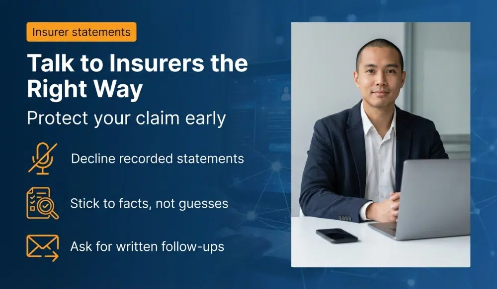 Infographic: Talk to Insurers the Right Way — Protect your claim early