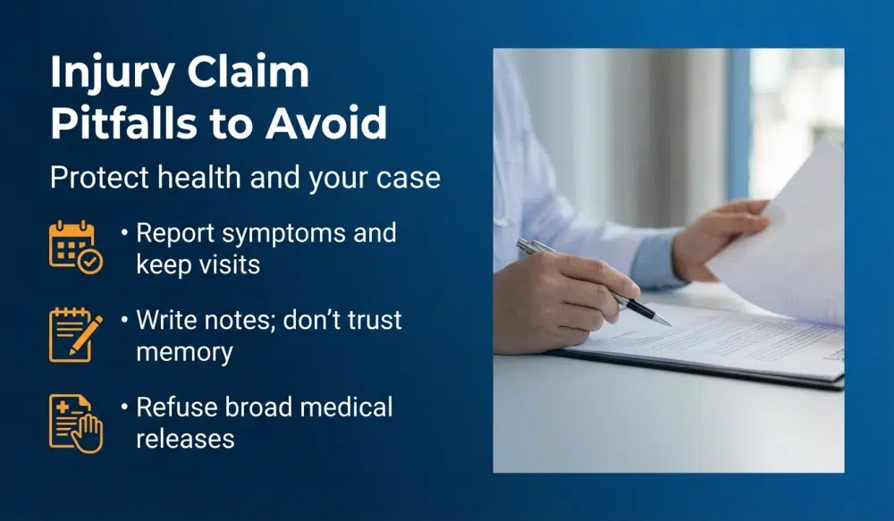 Injury Claim Pitfalls to Avoid