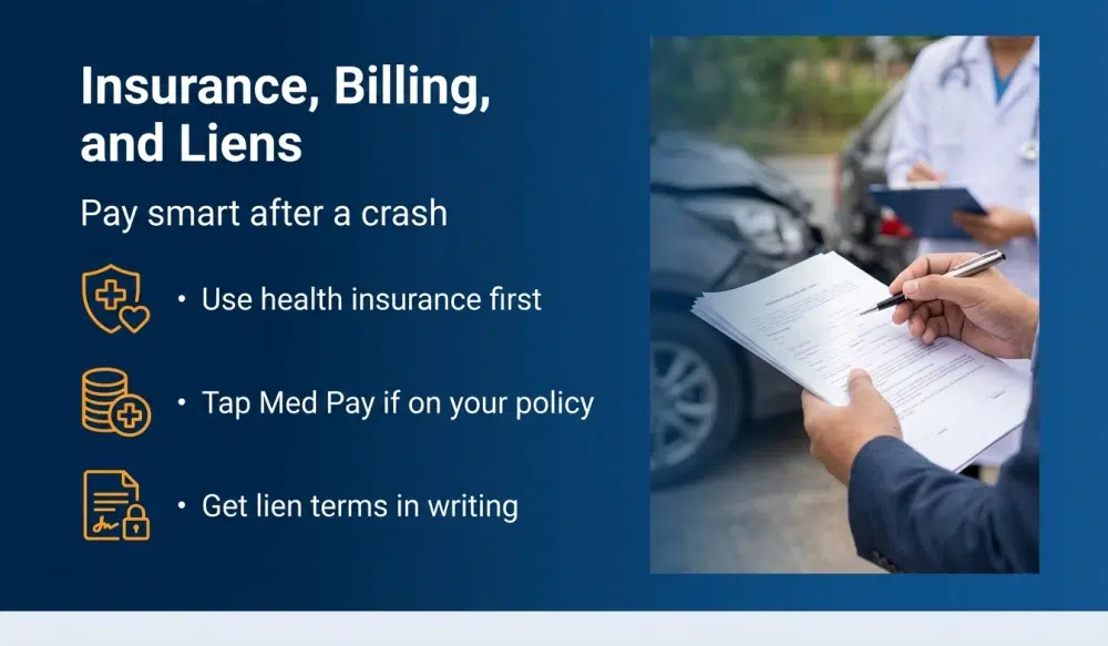 Insurance, Billing, and Liens - Pay smart after a crash