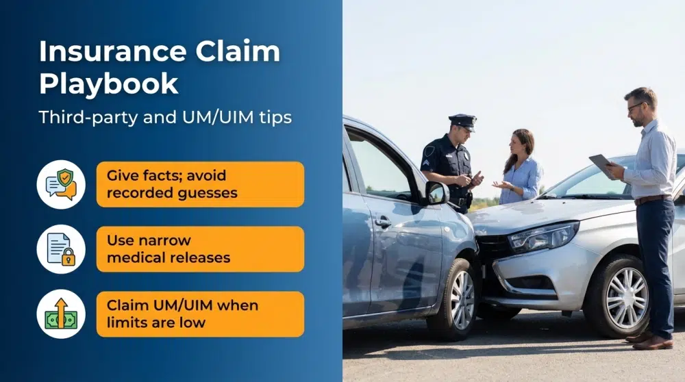Insurance Claim Playbook infographic