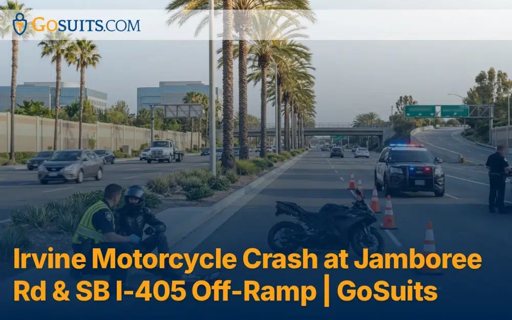 Motorcycle Accident at Jamboree Rd and the Southbound I 405 Off Ramp
