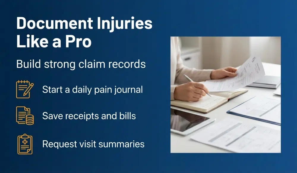 Prep for Your First Injury Visit - Be ready with clear facts