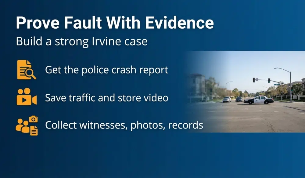 Prove Fault With Evidence - Build a strong Irvine case