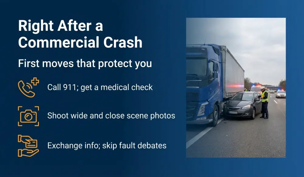 Right After a Commercial Crash - First moves that protect you