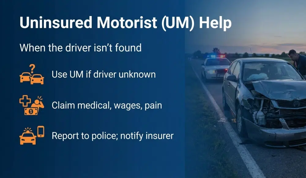 Uninsured Motorist (UM) Help — When the driver isn't found