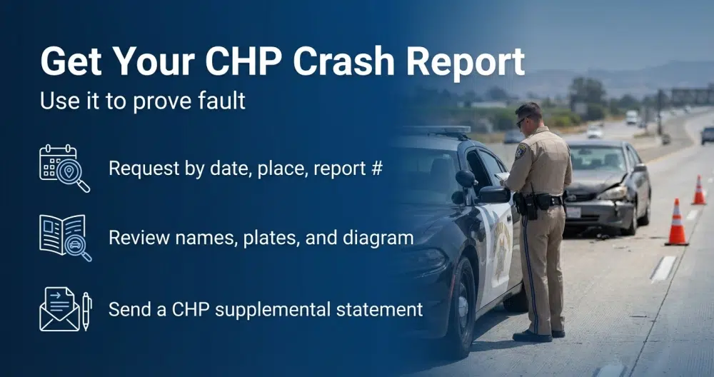Get Your CHP Crash Report - Use it to prove fault