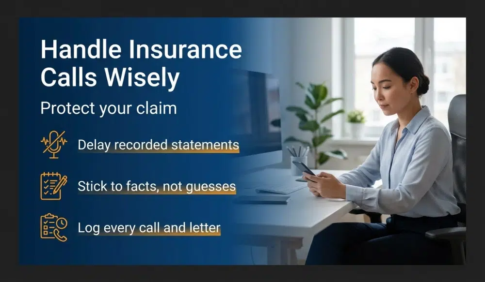 Handle Insurance Calls Wisely - Protect your claim