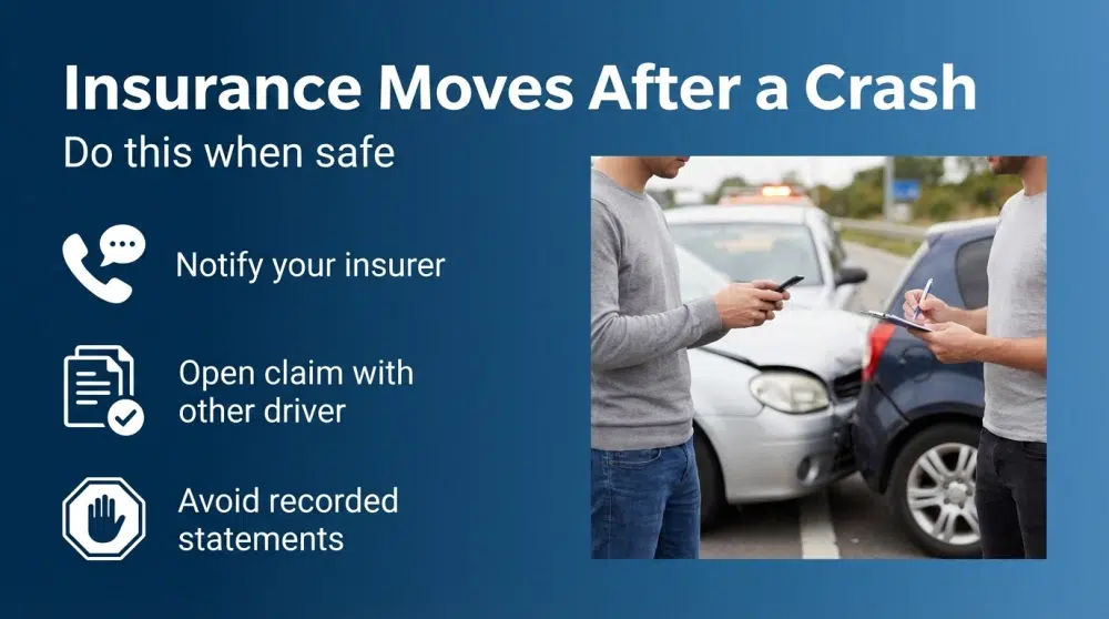 Insurance Moves After a Crash - Do this when safe