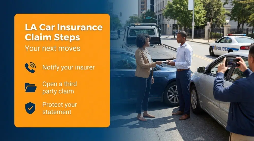 LA Car Insurance Claim Steps — Your next moves