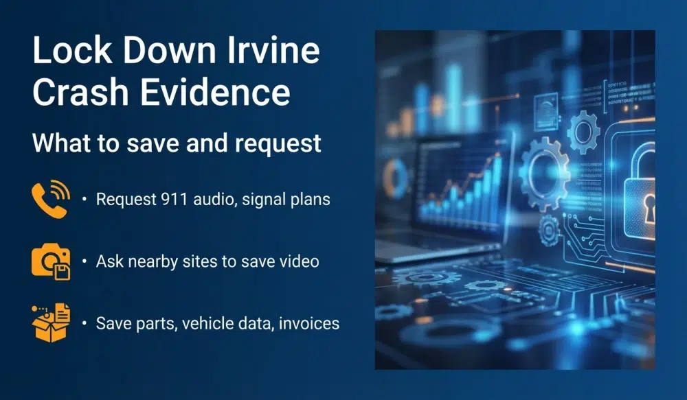 Lock Down Irvine Crash Evidence - What to save and request