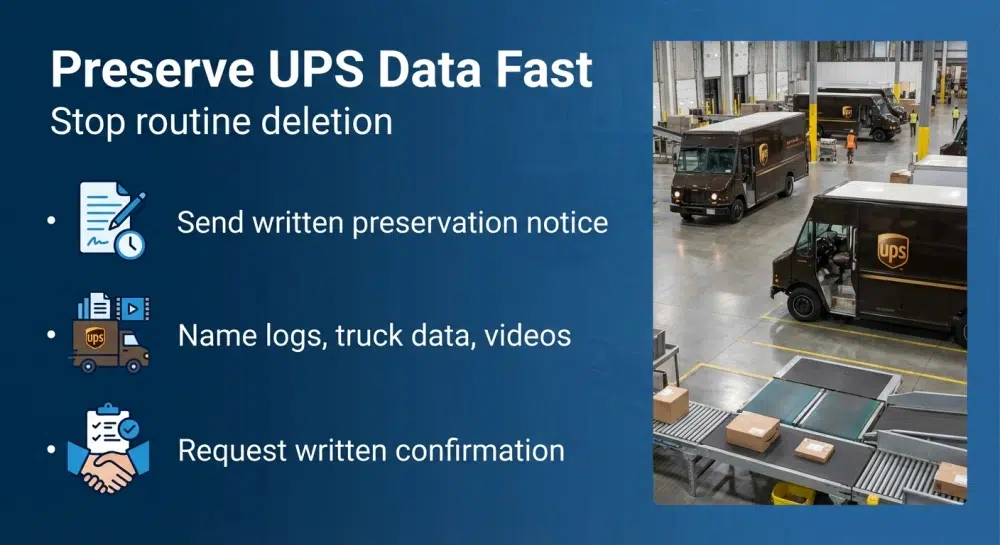 Preserve UPS Data Fast