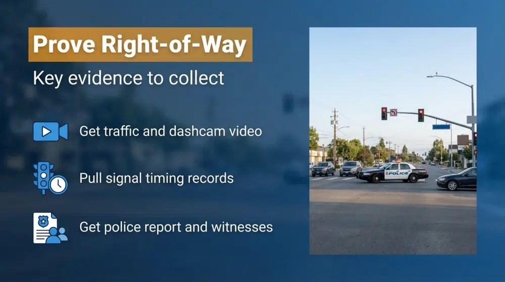 Prove Right-of-Way infographic
