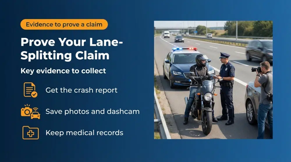 Prove Your Lane-Splitting Claim - Key evidence to collect
