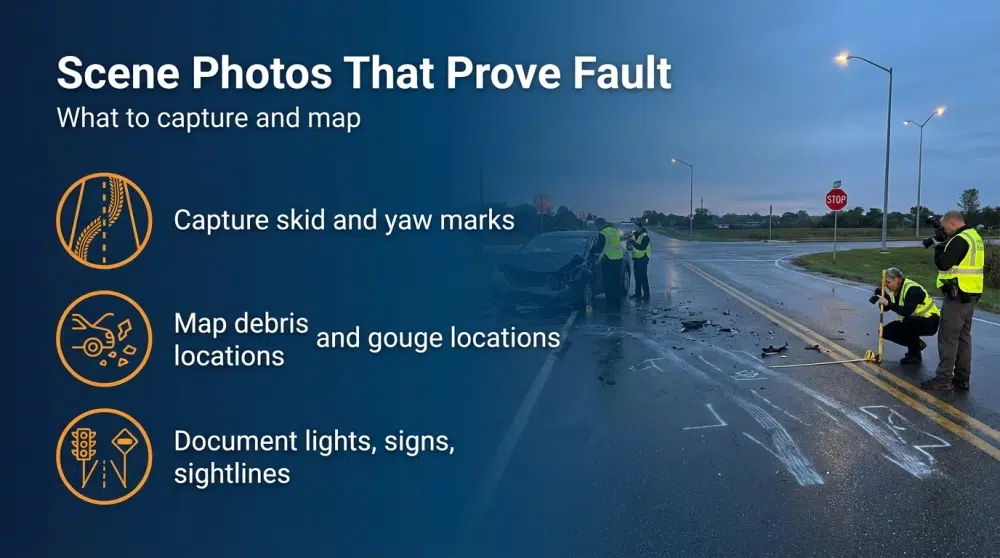 Scene Photos That Prove Fault — What to capture and map