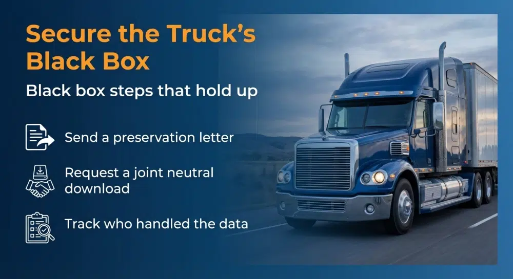 Secure the Truck's Black Box — Black box steps that hold up