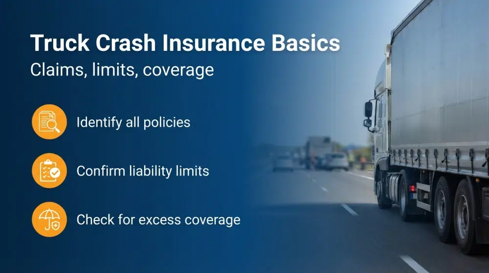 Truck Crash Insurance Basics — Claims, limits, coverage
