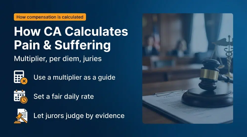 How CA Calculates Pain & Suffering - Multiplier, per diem, juries