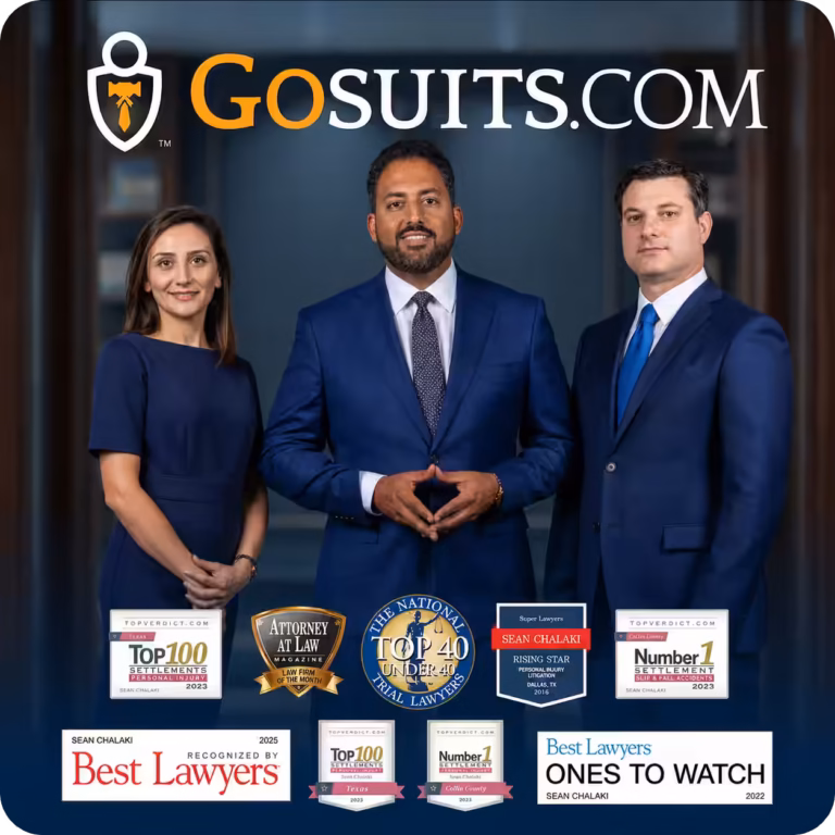 GoSuits attorneys with their awards and recognitions