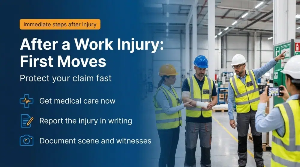 After a Work Injury: First Moves — Protect your claim fast