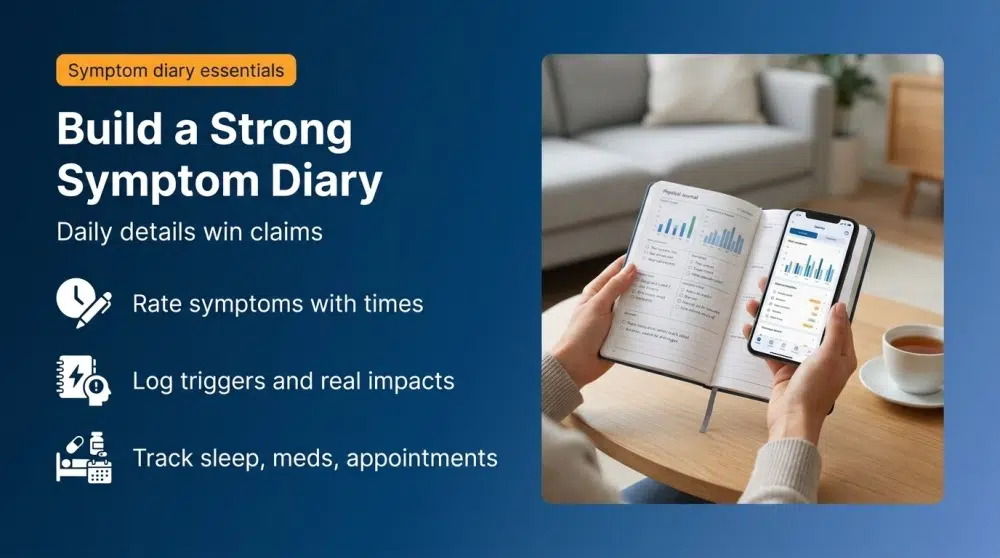 Build a Strong Symptom Diary - Daily details win claims
