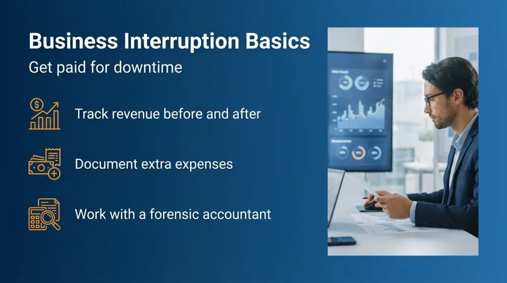 Business Interruption Basics - Get paid for downtime