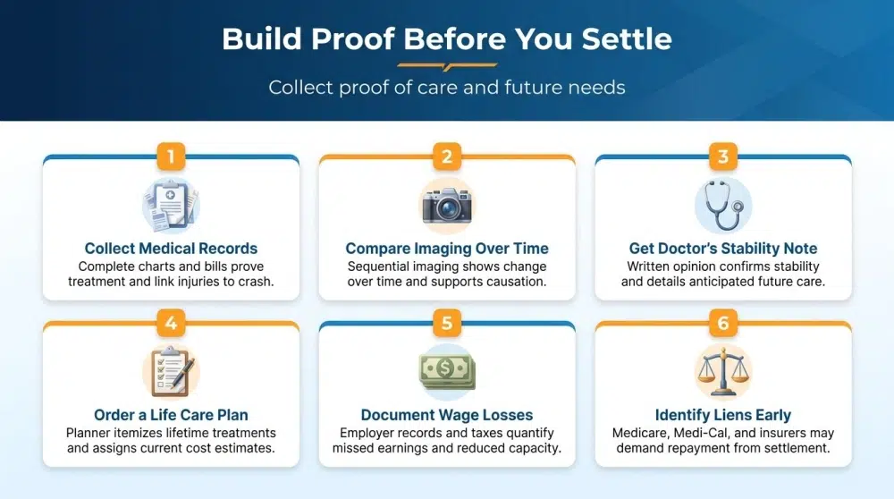 Build Proof Before You Settle — Collect proof of care and future needs