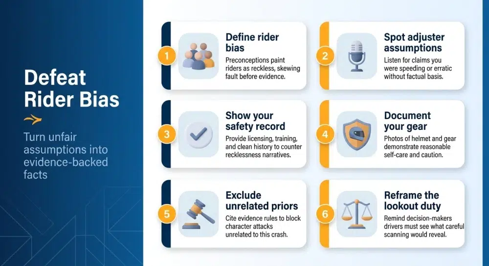 Defeat Rider Bias — Turn unfair assumptions into evidence-backed facts