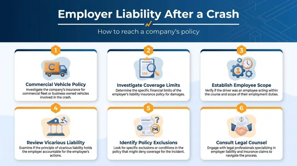 Employer Liability After a Crash — How to reach a company's policy