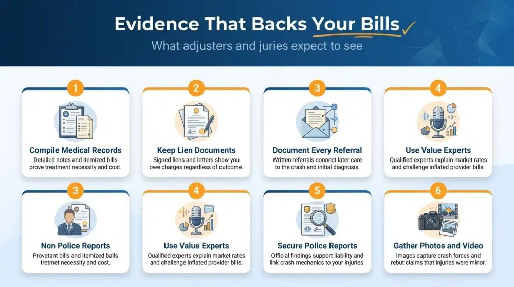 Evidence That Backs Your Bills infographic