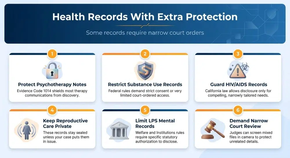 Health Records With Extra Protection — Some records require narrow court orders
